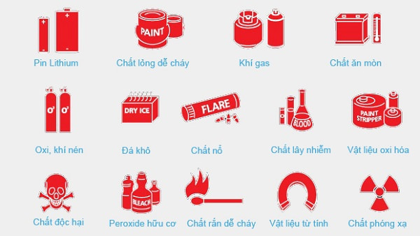Một số vật dụng bị cấm khi đi máy bay