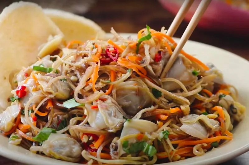 Gỏi sò lông hoa chuối - Đặc sản Kiên Giang vạn người mê