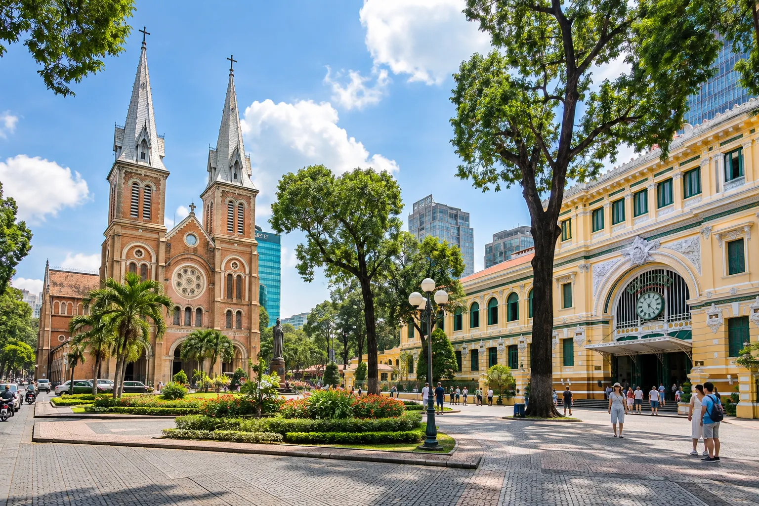 Nhà thờ Đức Bà và Bưu điện Trung tâm Sài Gòn
