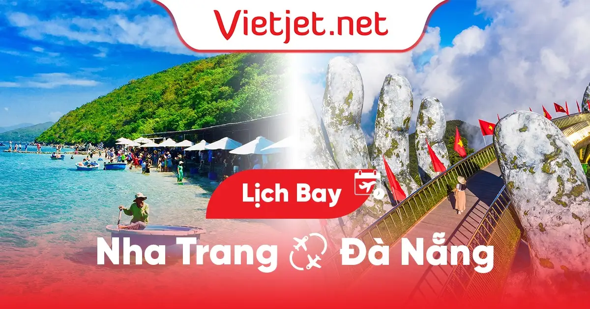 Lịch bay Nha Trang đi Đà Nẵng hôm nay