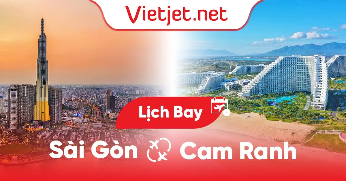 Lịch bay Sài Gòn (TP. HCM) đi Cam Ranh hôm nay