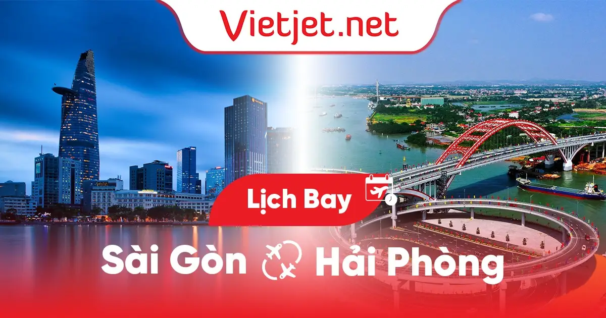 Lịch bay Sài Gòn (TP. HCM) đi Hải Phòng hôm nay