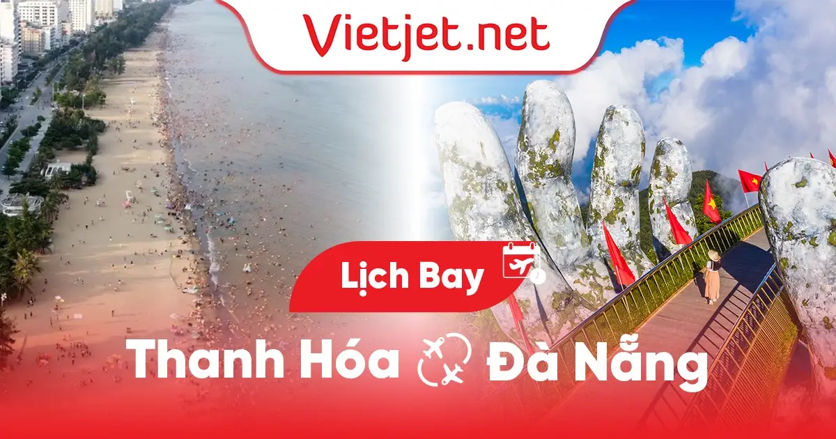 Lịch bay Thanh Hóa đi Đà Nẵng hôm nay