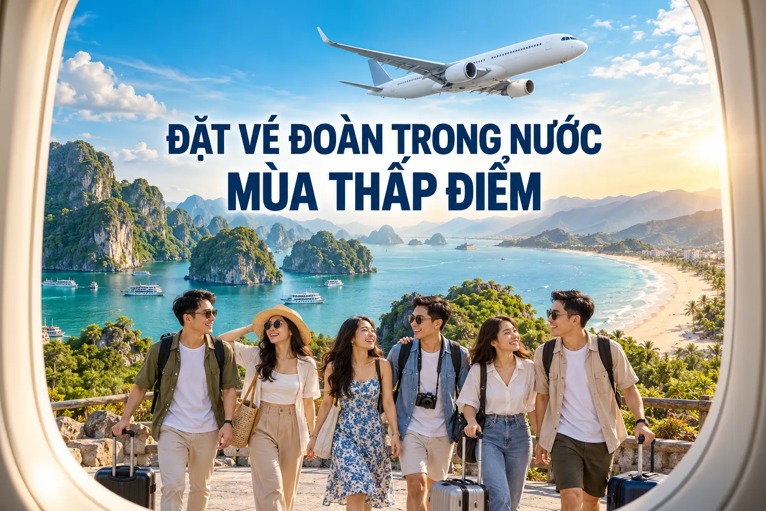 Đặt vé đoàn trong nước mùa thấp điểm