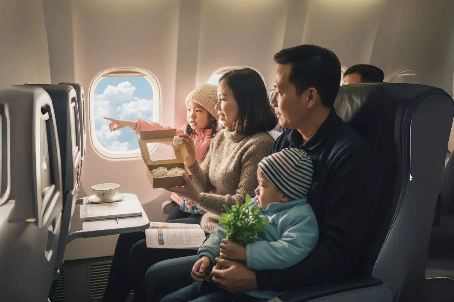 Trên chuyến bay trở lại Sài Gòn, kỷ niệm Tết quê nhà vẫn vẹn nguyên trong từng khoảnh khắc