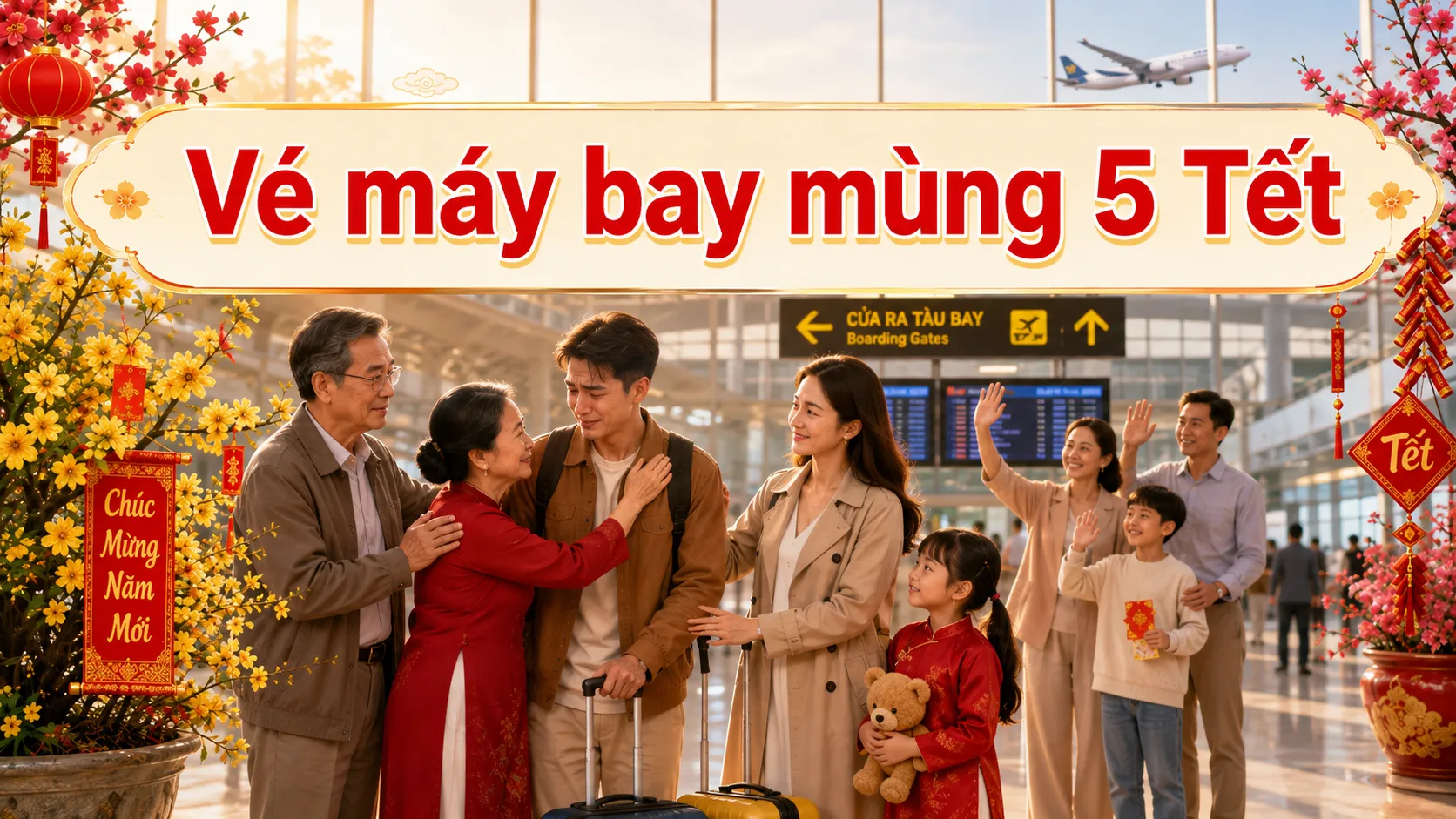 Vé máy bay mùng 5 Tết, Sài Gòn ơi ta đã về đây.