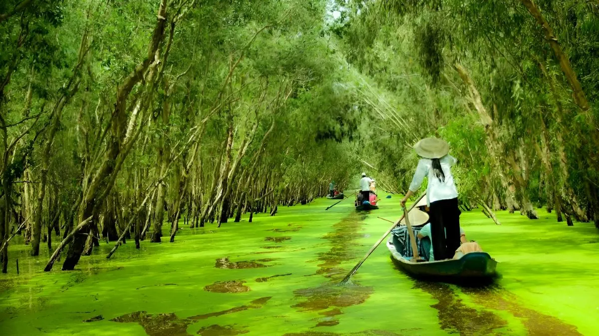sông nước xanh biếc cảu An Giang