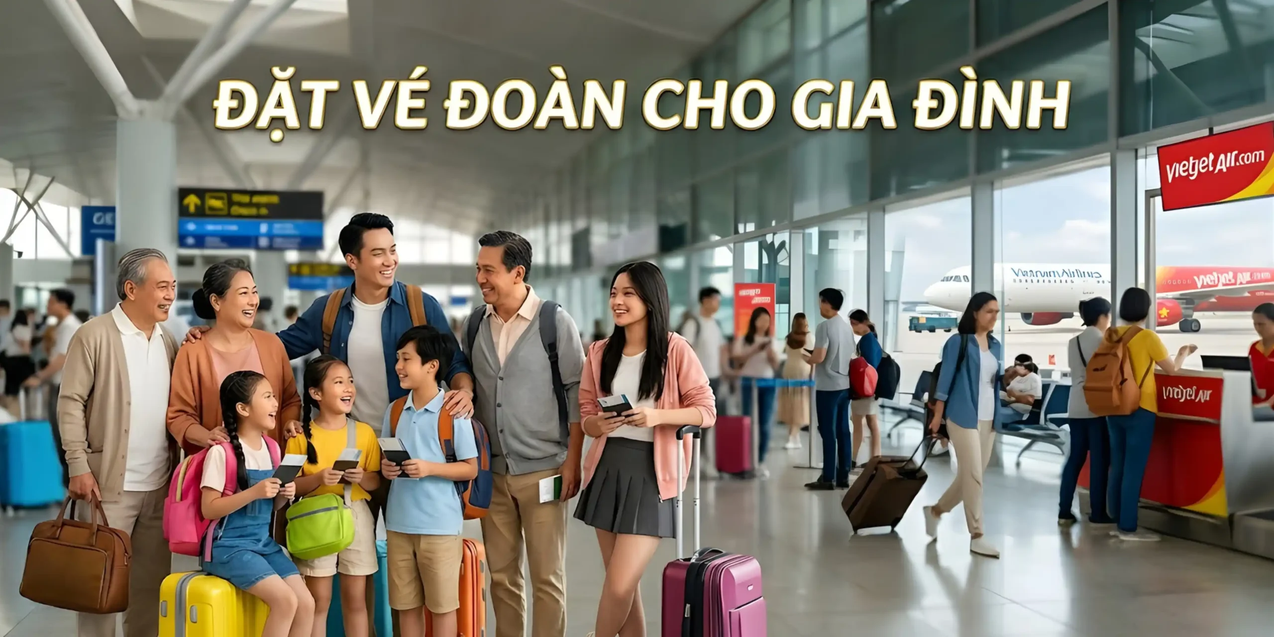 Đặt vé đoàn cho gia đình, hành trình trọn vẹn yêu thương