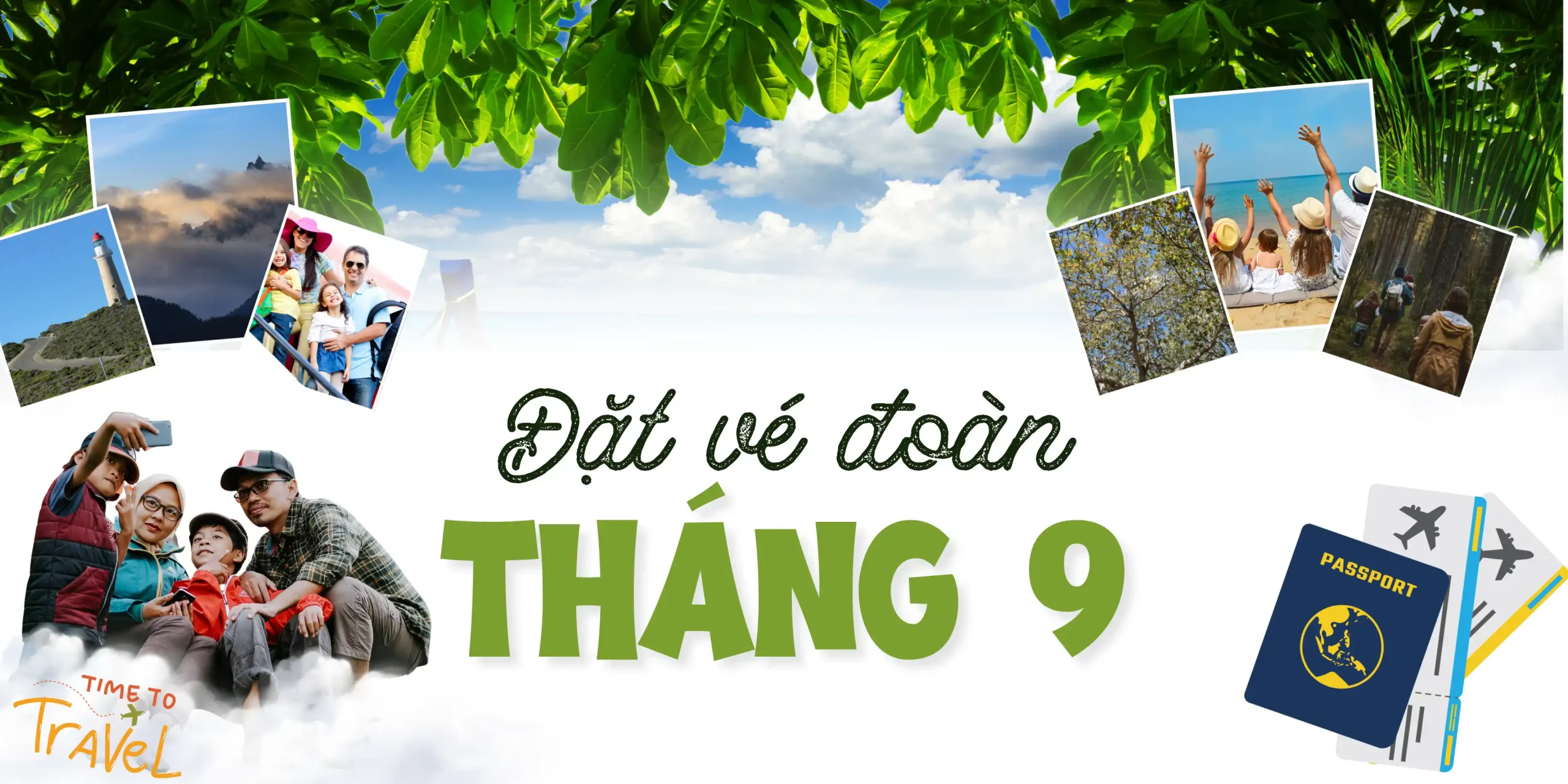 Đặt vé đoàn tháng 9, lựa chọn giải pháp thông minh
