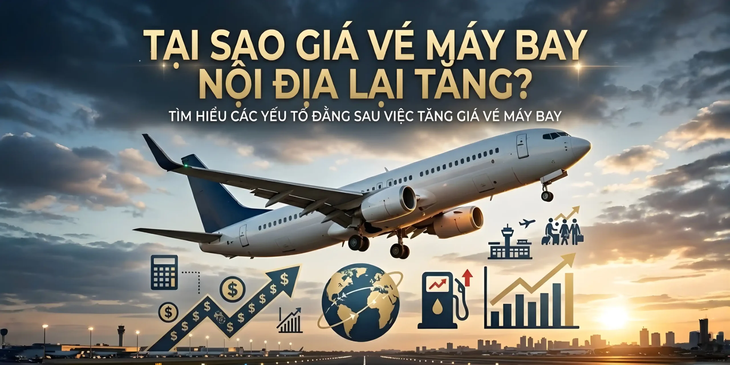 Tại sao giá vé máy bay nội địa lại tăng cao?