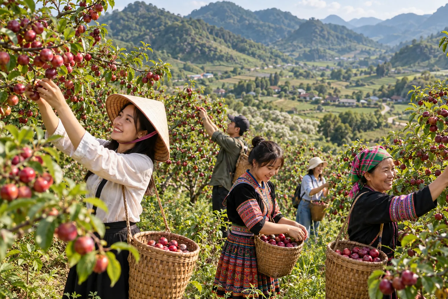 Đến Mộc Châu tháng 5 tham gia lễ hội hái mận