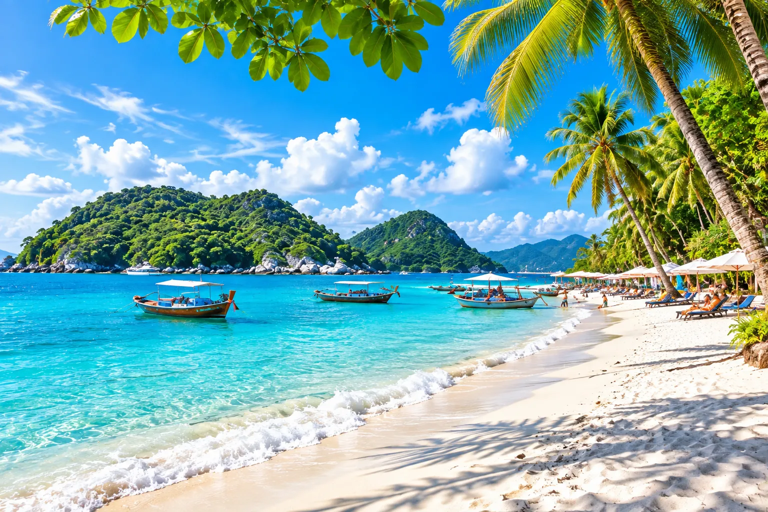 Bãi biển xanh lý tưởng cho kỳ nghỉ hè