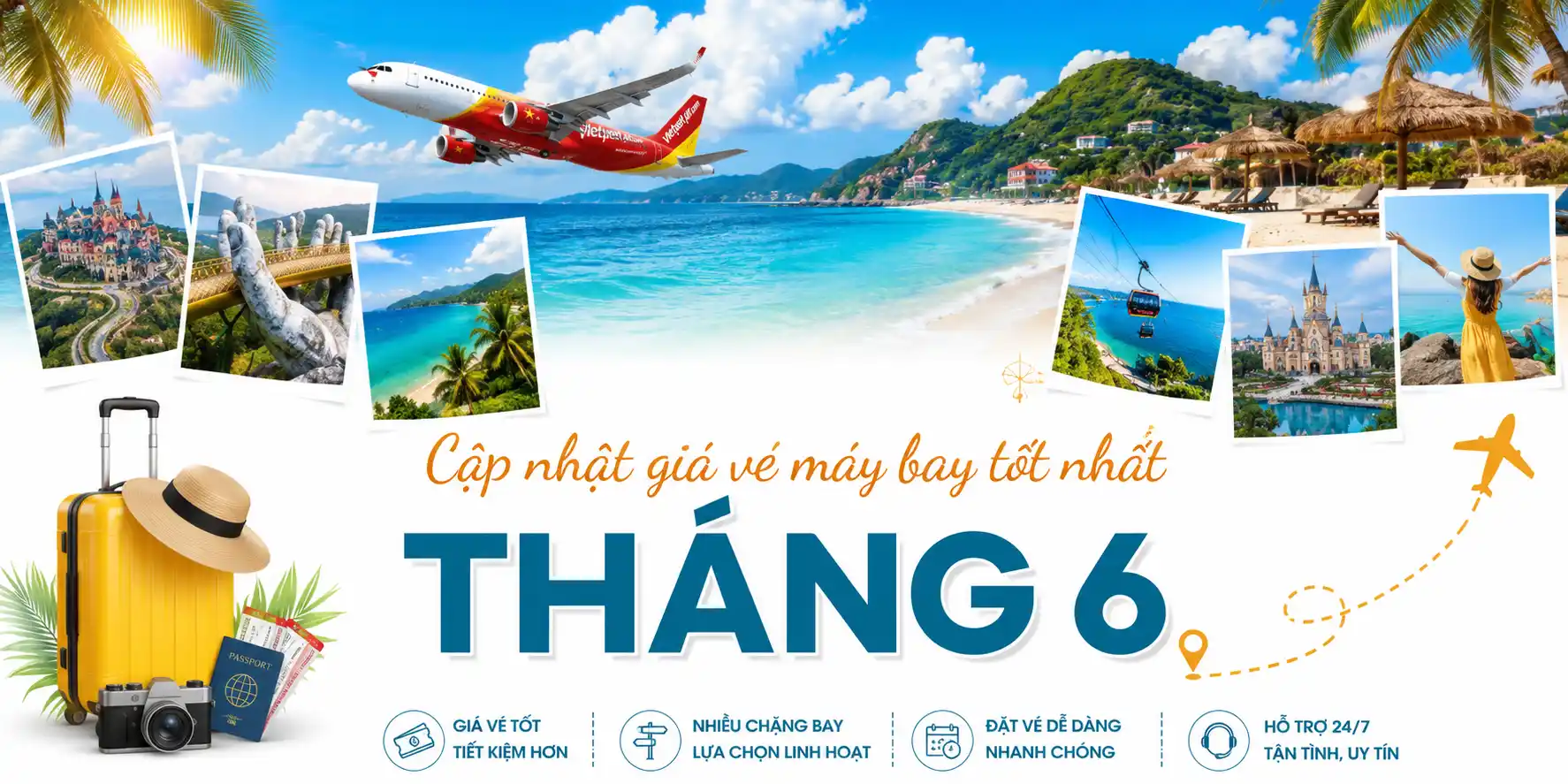 Cập nhật giá vé máy bay tốt trong tháng 6/2026