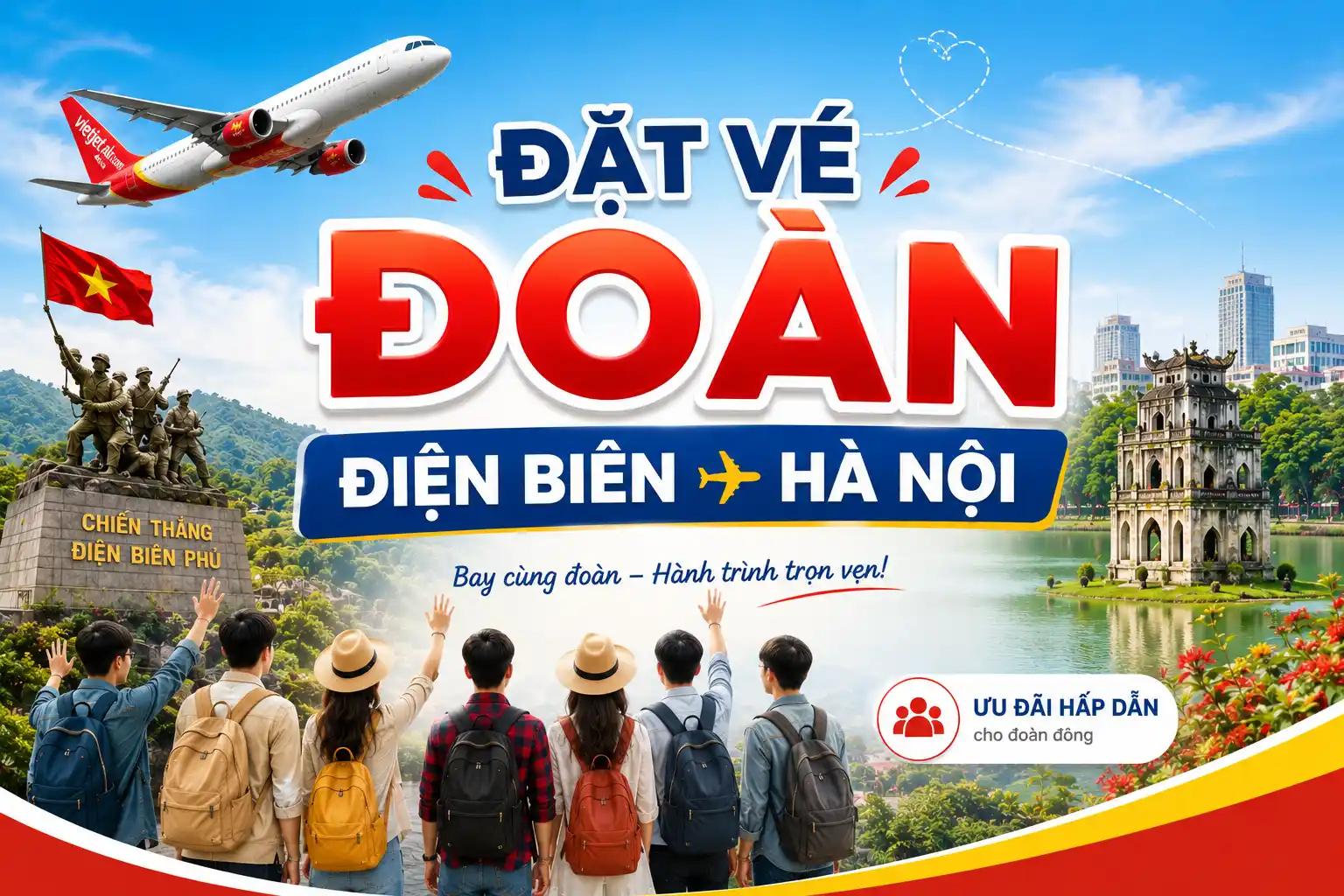 Đặt vé đoàn Điện Biên Hà Nội cho hành trình khám phá thủ đô
