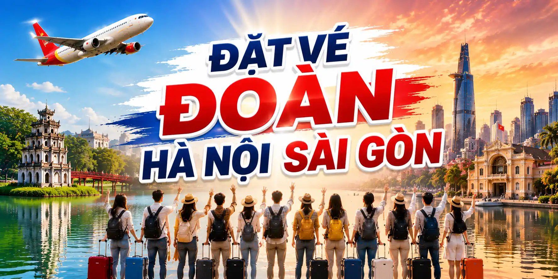 Đặt vé đoàn Hà Nội Sài Gòn giá tốt