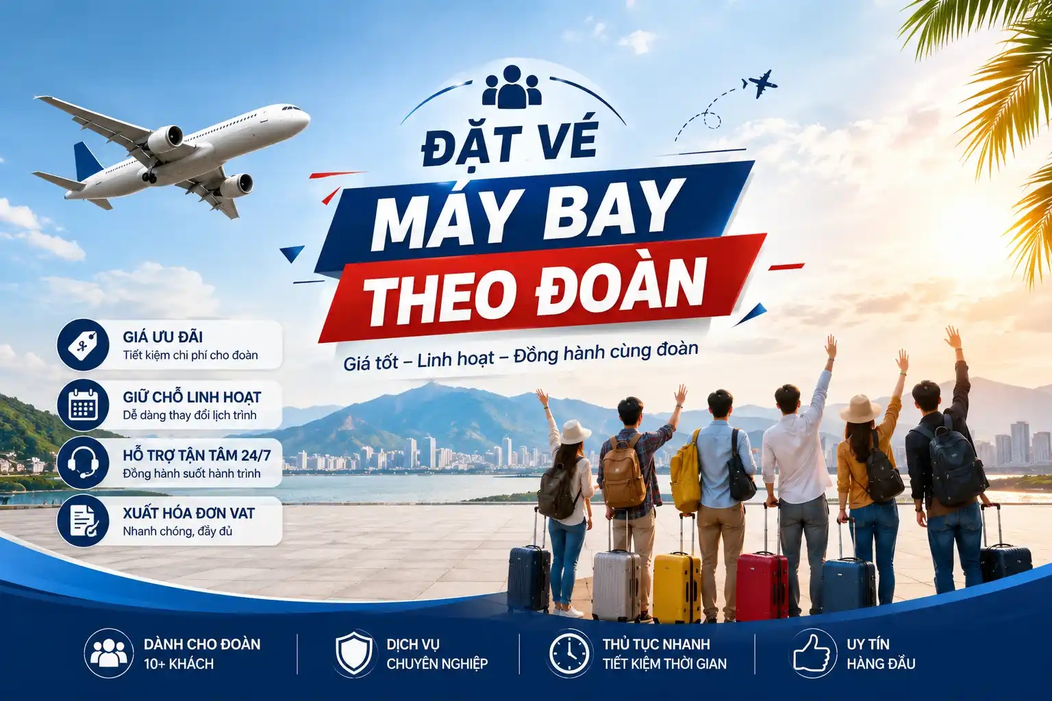 Đặt vé máy bay theo đoàn