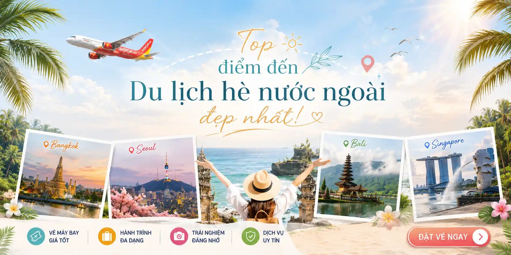 Top điểm đến du lịch hè nước ngoài đẹp nhất
