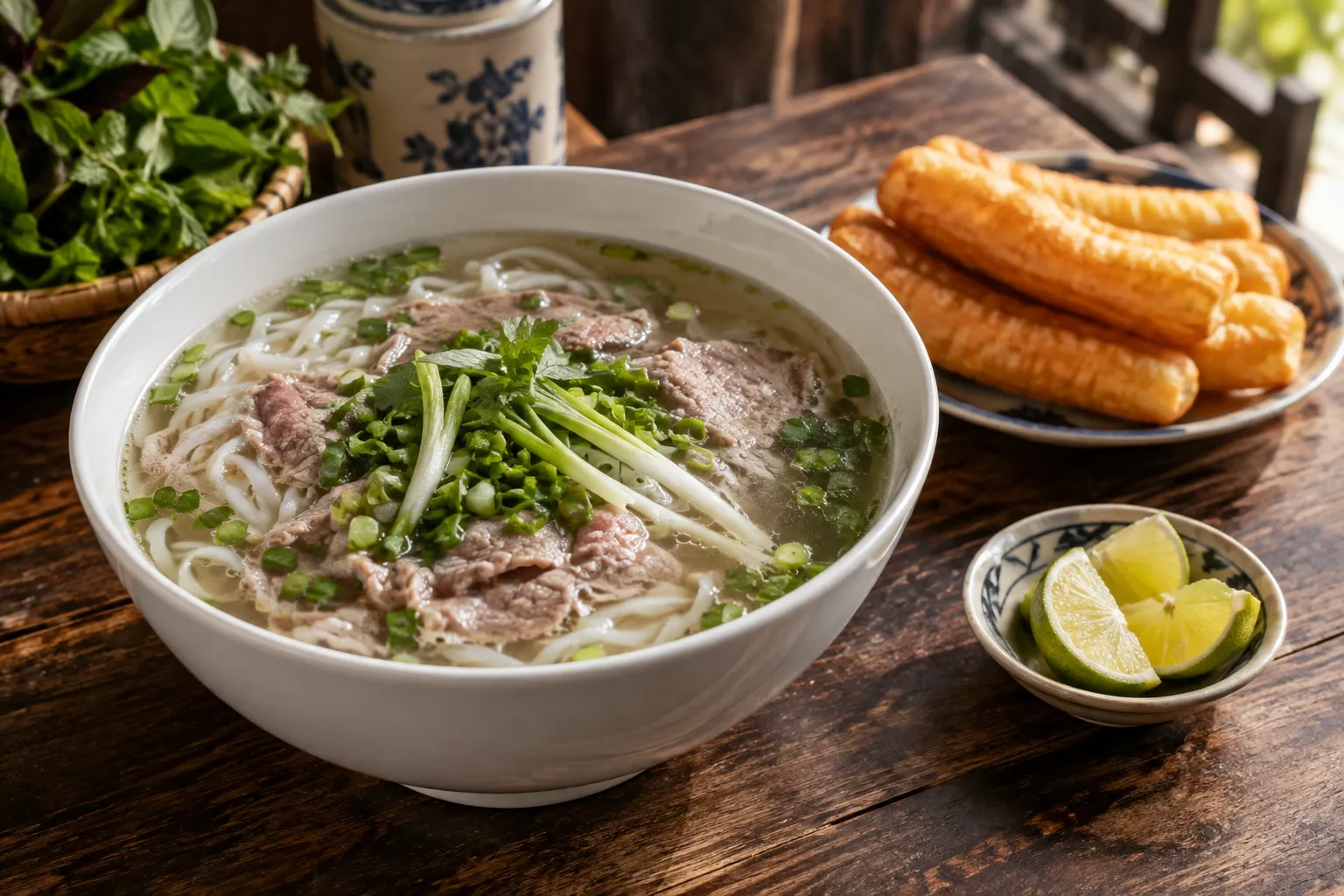 Nạp năng lượng buổi sáng tại Hà Nội bằng một bát phở nóng hổi