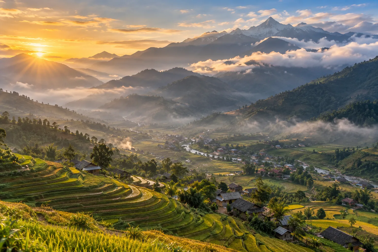 Sa Pa với không khí se lạnh, dễ chịu quanh năm