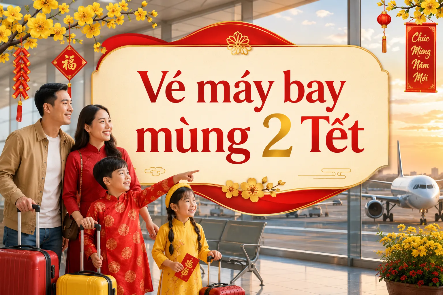 Vé máy bay mùng 2 Tết 2027, mở bát chuyến đi đầu năm