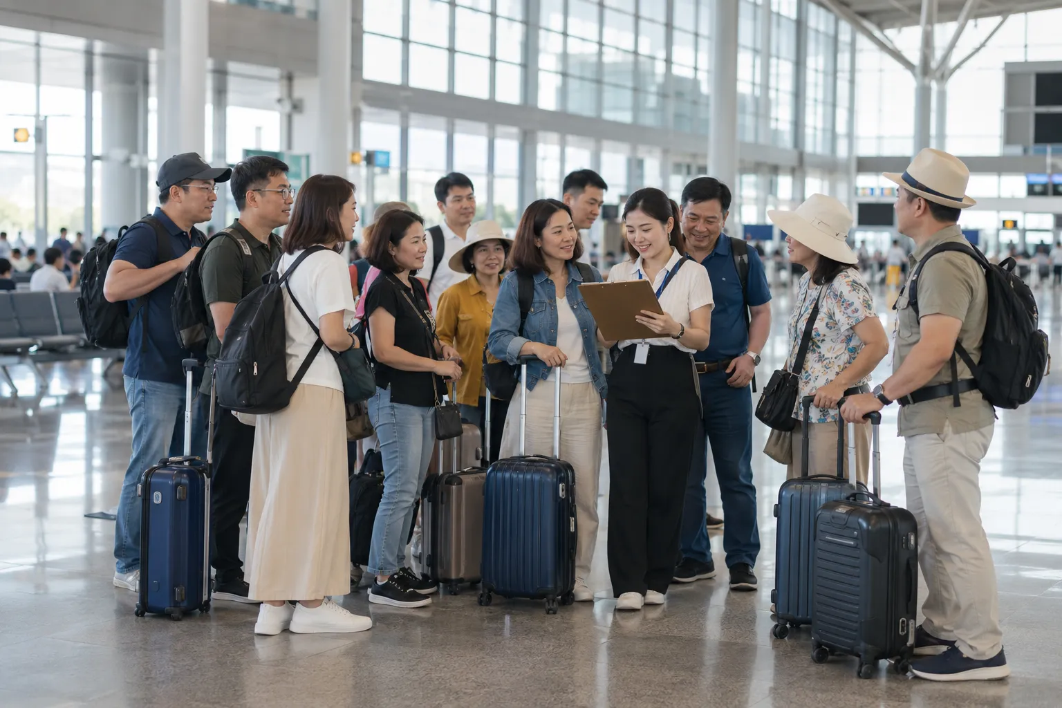 Đón đoàn khách tại sân bay và di chuyển khám phá Huế