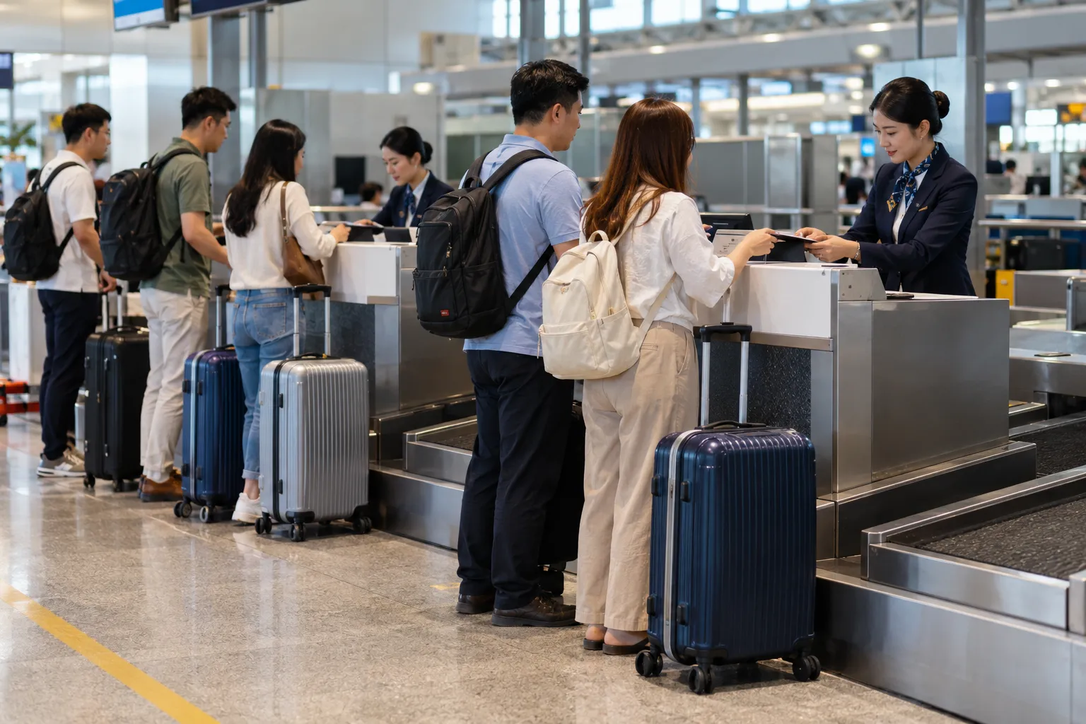 Làm thủ tục sân bay cho nhóm khách đông người tại VietJet (.net)