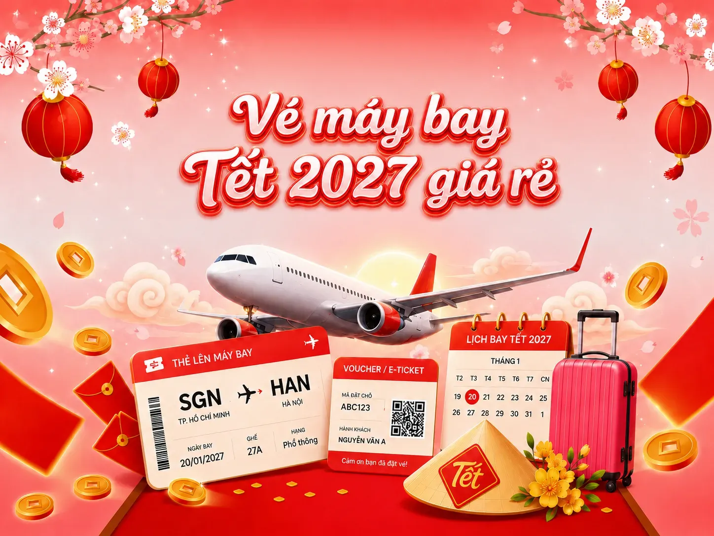 Vé máy bay Tết 2027 giá rẻ